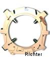 Lünette mit 4 Pinolen, gebaut von H. Richter Vorrichtungsbau GmbH, Deutschland, thumbnail