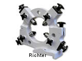 Geschlossene Schleiflünette mit<br>4 Pinolen, gebaut von H. Richter Vorrichtungsbau GmbH, Deutschland, thumbnail