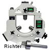 Izquierda/derecha arriba plegables, sistema de medición electrónico, construido por H. Richter Vorrichtungsbau GmbH, Alemania, thumbnail